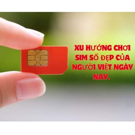 Xu hướng chơi sim số đẹp của người Việt ngày nay. 